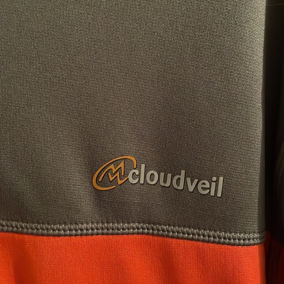 Pre loved orange/grey spring jacket by Cloud Veil - Picture 2 of 4